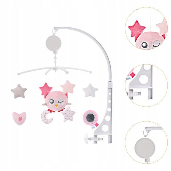 Bett-Mobile für Babys mit Schaukel und Glocken, sensorisches Spielzeug