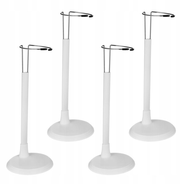 Set 4 basi stabili in plastica per esposizione figure, bambole e miniature