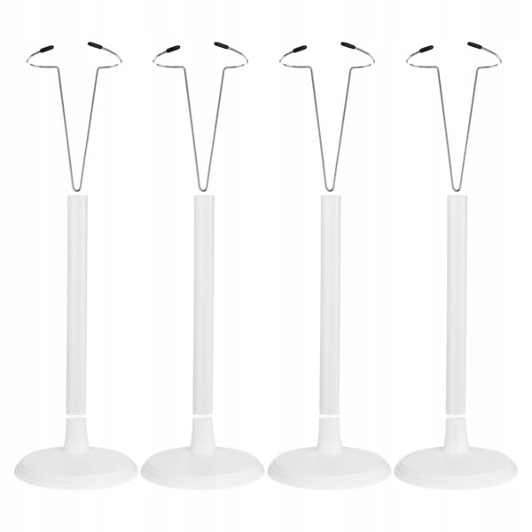 Set mit 4 stabilen Kunststoff-Sockeln zur Präsentation von Figuren, Puppen und Miniaturen