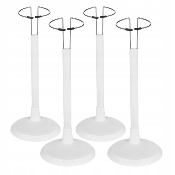 Set mit 4 stabilen Kunststoff-Sockeln zur Präsentation von Figuren, Puppen und Miniaturen