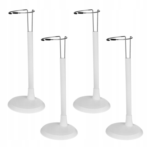 Set mit 4 stabilen Kunststoff-Sockeln zur Präsentation von Figuren, Puppen und Miniaturen