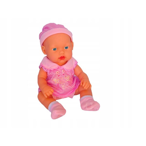 Culla per bambola con biancheria da letto e funzione sonora Macyszyn Toys 32 cm