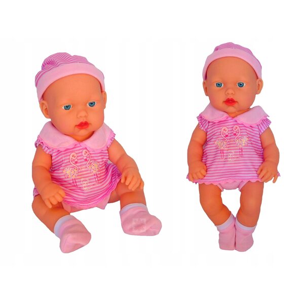 Culla per bambola con biancheria da letto e funzione sonora Macyszyn Toys 32 cm