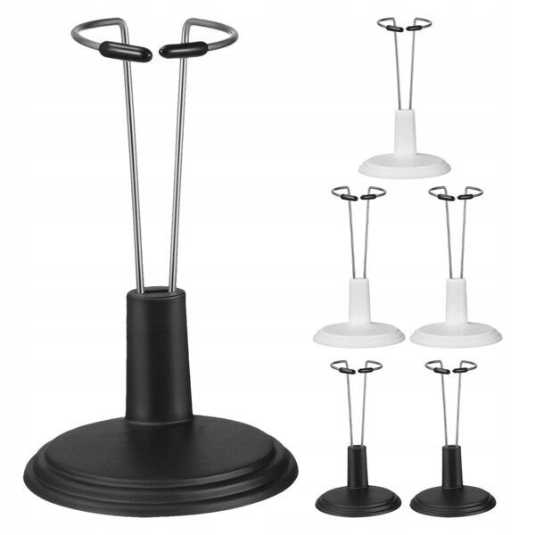 6 verstellbare Ständer für Puppen und Actionfiguren aus farbigem PVC und Metall