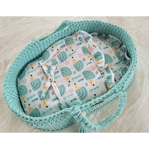 Puppe Becik aus 100 % Baumwolle mit hypoallergener Füllung – Curly Mint