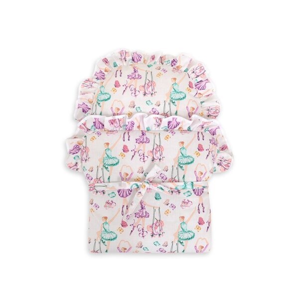 Becik für My Sweet Baby-Puppen mit lila Ballerinas aus 100 % italienischer Baumwolle