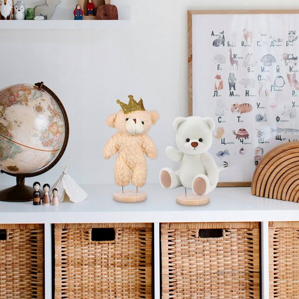 Holzständer zur Präsentation von 6 Puppen – stabil und fertig