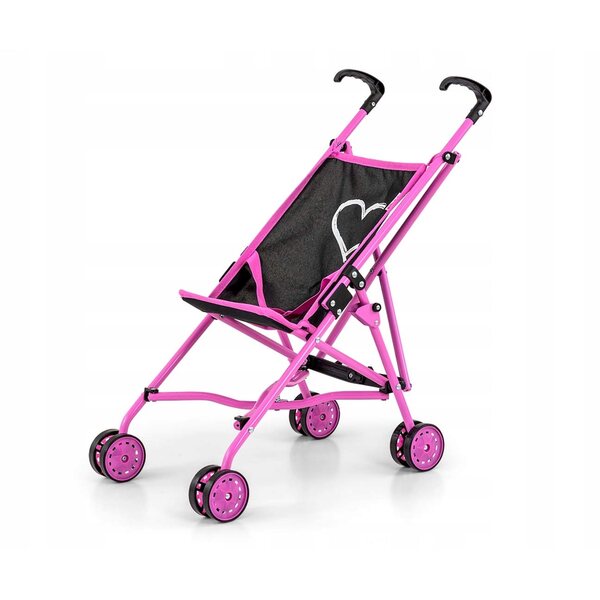 Julia Prestige schwarzer Milly Mally Puppenwagen, faltbar und leicht