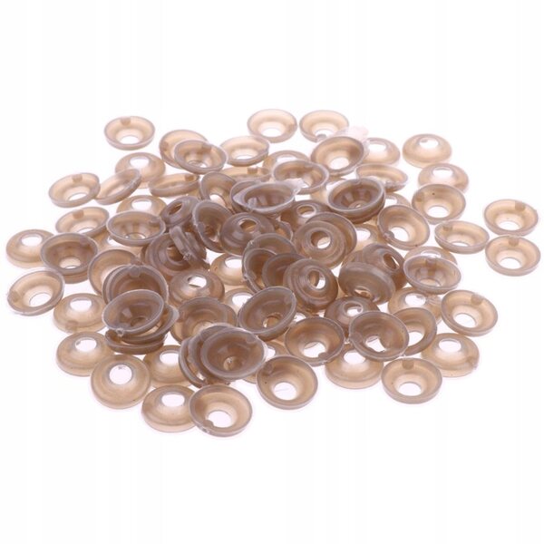 100 transparente Sicherheitsaugen 16 mm für DIY-Puppen und Stofftiere