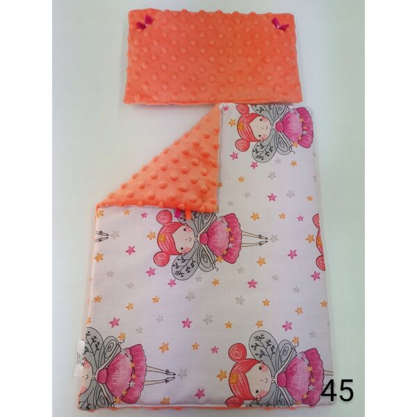 Doreen-Puppenbettwäsche-Set mit weicher Bettdecke und farbigen Bändern