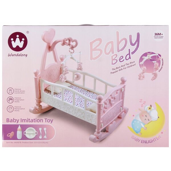 Culla per bambole con accessori Mega Creative – set completo e sicuro per bambini