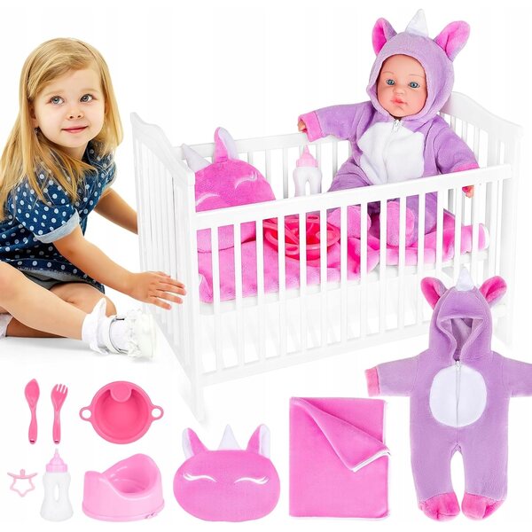 Doll My First Doll Kunststoffbett für Puppen, ideal für Kinder ab 3 Jahren