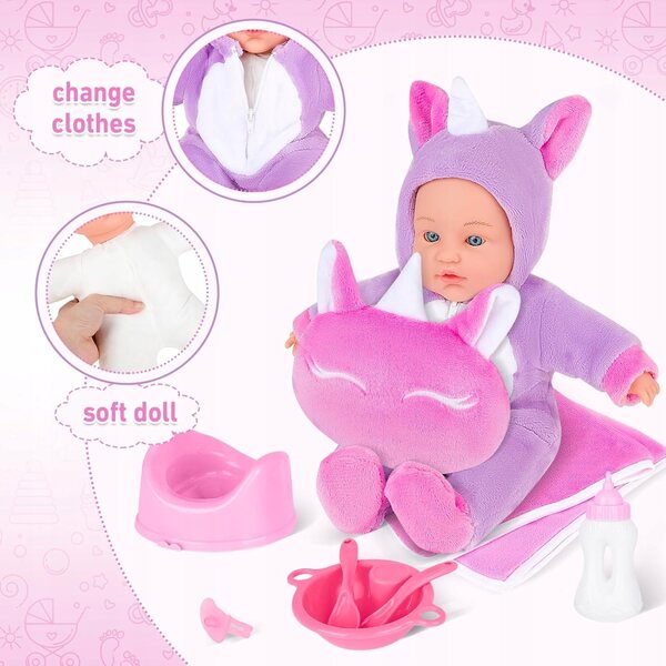 Doll My First Doll Kunststoffbett für Puppen, ideal für Kinder ab 3 Jahren