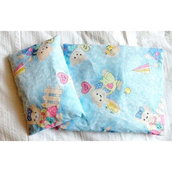 Kleine Puppenbettwäsche für Kinderbett oder Kinderwagen, 2er-Set