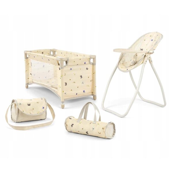 Accessoireset voor Elsa 4 in 1 poppen met wieg, stoel en Milly Mally tas