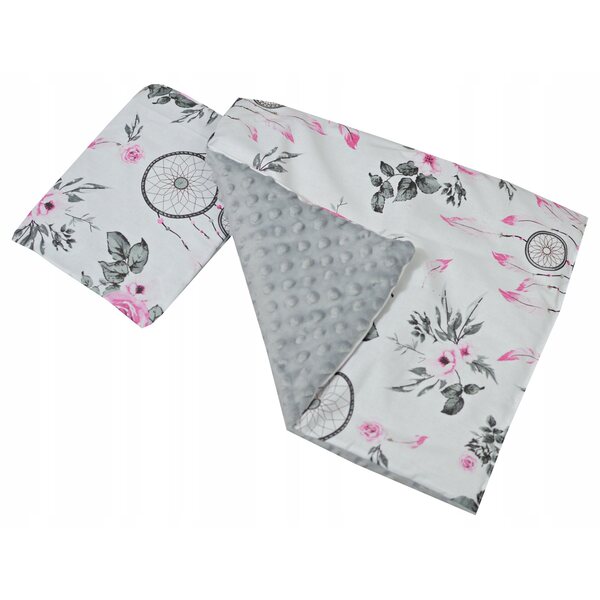 Komplettes Kinderbettwäscheset für Puppen aus Baumwolle und Minky 35x40 cm – Hergestellt in Polen