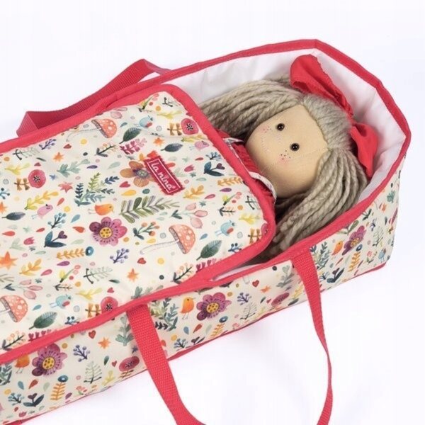 LA NINA Marsupio per bambole Valeria in cotone qualità 47x21x13 cm