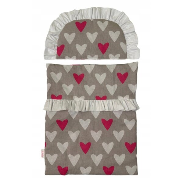 SELINE SLEEP Puppenbettwäsche – Steppdecke und Kissen, polnische Produktion, sicher und langlebig