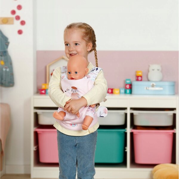 BABY Born Tragehilfe für Puppen 36–43 cm mit verstellbaren Schultergurten