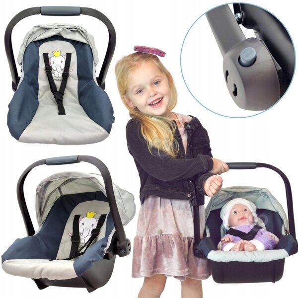 Woopie Royal Puppentrage, 33-48 cm, Autositz, leicht und praktisch