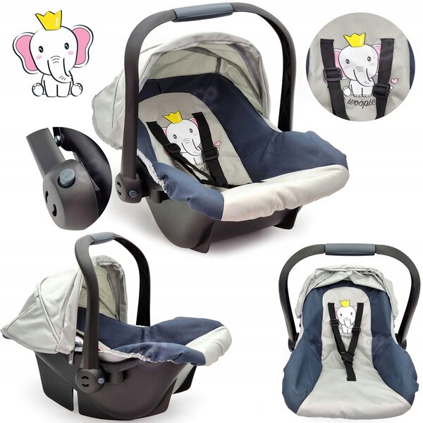 Woopie Royal Puppentrage, 33-48 cm, Autositz, leicht und praktisch