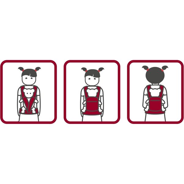 Puppenrucksack zum Tragen von Manduca-Puppen für Kinder ab 18 Monaten