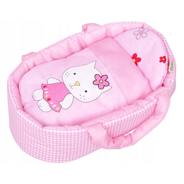 Marsupio per bambole da 35 cm con biancheria da letto - sicuro e morbido, per bambini 6 m+