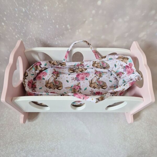 Portaculla per bambole Liliowomi, 100% cotone, varie fantasie, per bambini 18m+