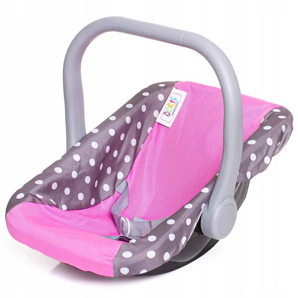 Doris 3in1 rosa Babytrage für Puppen: Sitzen, Schaukeln und sicherer Transport