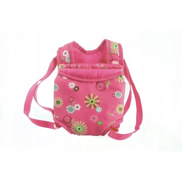 Portabambole con tasca a marsupio 29x20 cm per bambine rosa