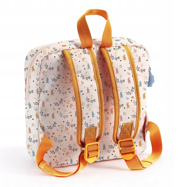 DJECO Pomea 2 in 1 Rucksack und Tragetasche für Puppen, Beige – Zubehör für Kinder ab 18 Monaten