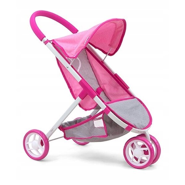 Milly Mally Puppenwagen Susie Prestige Pink aus Stoff und Metall