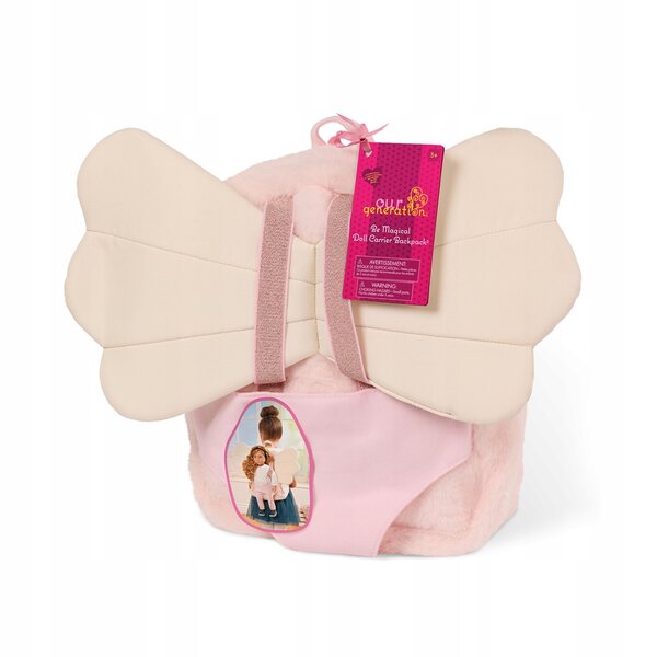 Unser Generation-Rucksack für Mädchen und 46-cm-Puppen mit magischen Feenflügeln