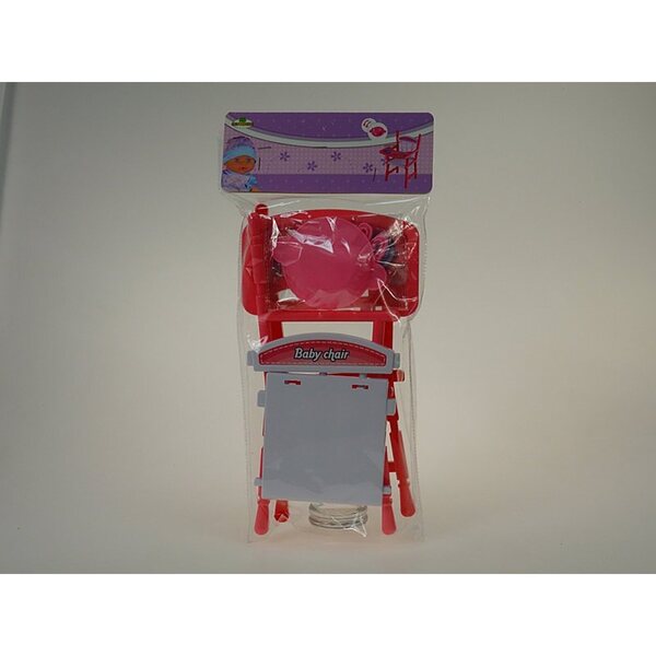 Seggiolone per bambole con accessori in PVC 40x20x4 cm Adar per bambini 3+