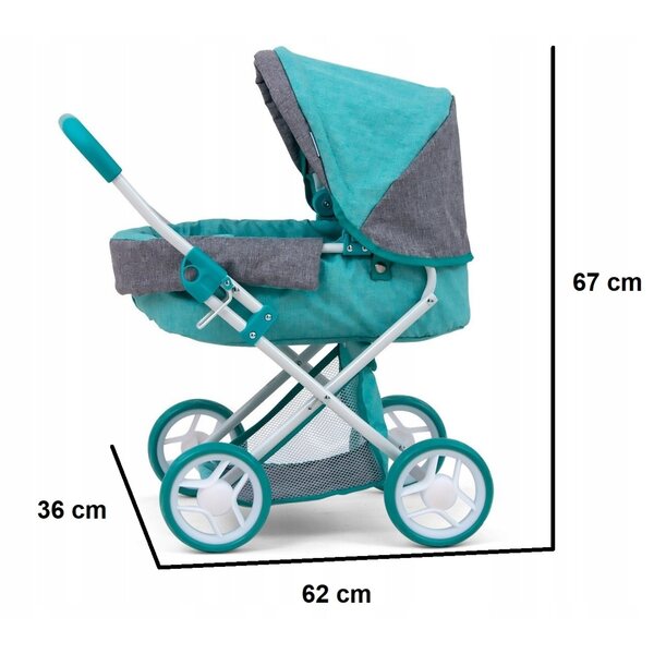 Milly Mally Alice Prestige Mint Deep Puppenwagen mit Zubehör