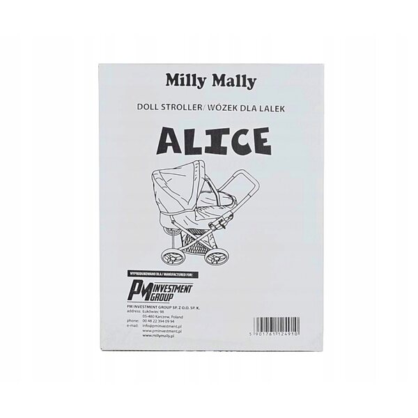 Milly Mally Alice Prestige Mint Deep Puppenwagen mit Zubehör