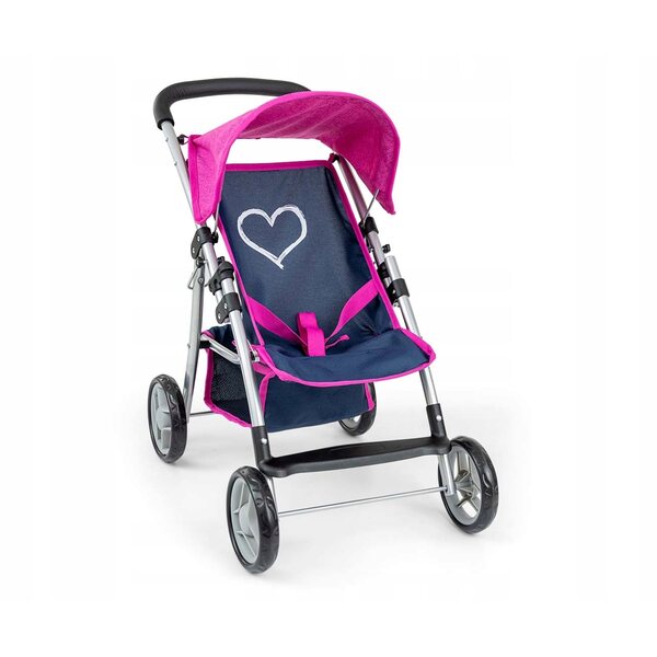 Milly Mally Natalie Prestige Navy Puppenwagen, faltbar und leicht