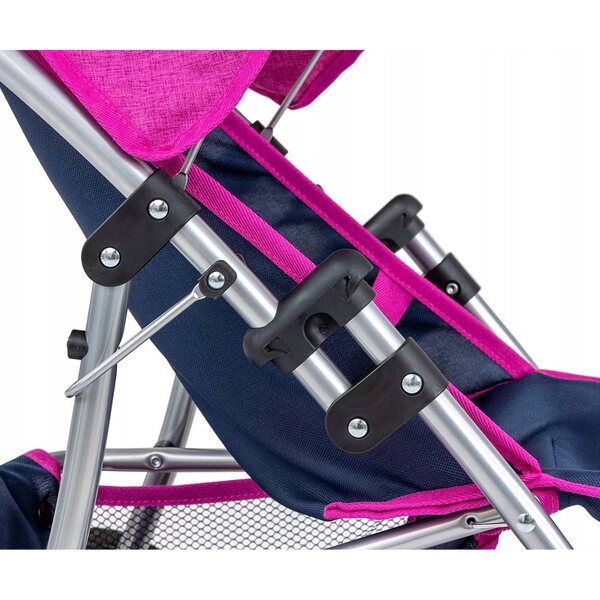 Milly Mally Natalie Prestige Navy Puppenwagen, faltbar und leicht