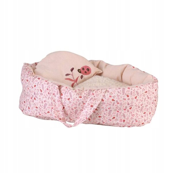 Egmont Toys kleine 30-cm-Babytrage mit Marienkäfer-Motivbettwäsche für Kinder