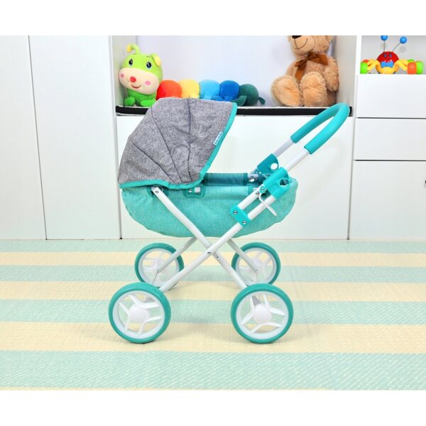 Passeggino per bambole Dori Prestige Mint Milly Mally - profondo e realistico