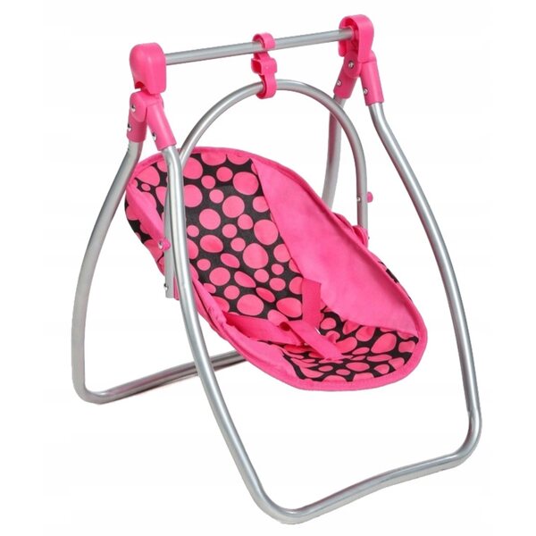PlayTO Izabela 2 in 1: Altalena e Seggiolone per Bambole per Bambine 3+