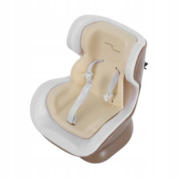 Mini Seggiolino Auto per Piccoli Animali e Bambole - Beige, Compatto e Sicuro