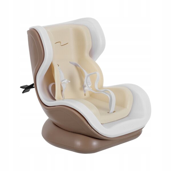 Mini Seggiolino Auto per Piccoli Animali e Bambole - Beige, Compatto e Sicuro