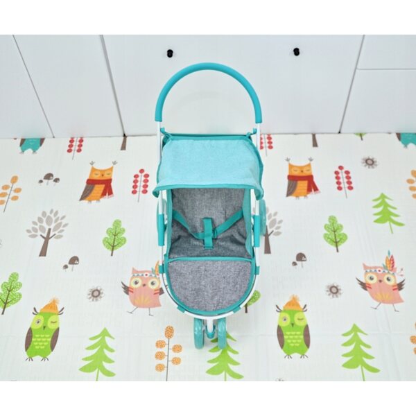 Milly Mally Susie Prestige Mint Kinderwagen für Puppen ab 3 Jahren – realistisches und funktionales Design