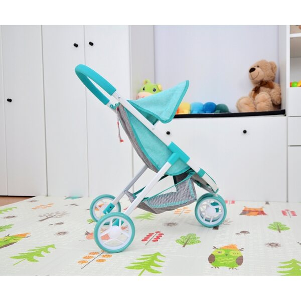Milly Mally Susie Prestige Mint Kinderwagen für Puppen ab 3 Jahren – realistisches und funktionales Design