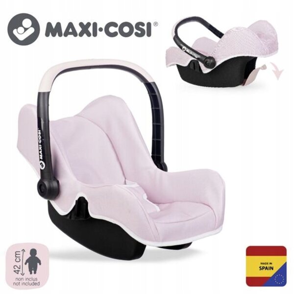 Smoby Maxi-Cosi Autositz für hellrosa Puppen bis 42 cm