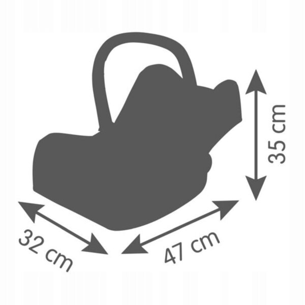 Smoby Maxi-Cosi Autositz für hellrosa Puppen bis 42 cm