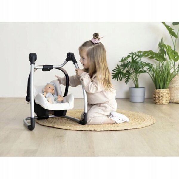 Smoby Maxi-Cosi 3w1 Fotelik samochodowy i krzesełko dla lalek beżowe