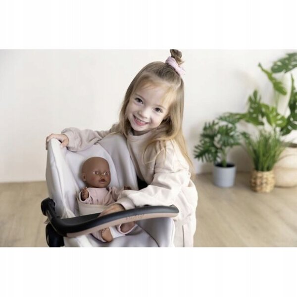 Smoby Maxi-Cosi 3w1 Fotelik samochodowy i krzesełko dla lalek beżowe