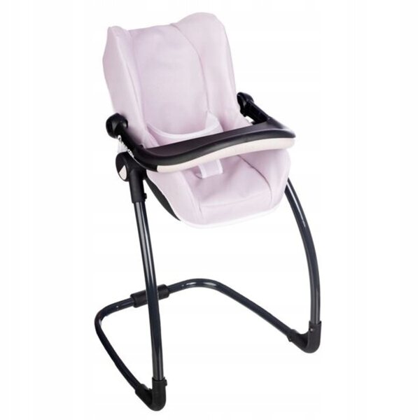 Smoby Maxi-Cosi 3 in 1 Fotelik Auto und Hochstuhl für Puppen hellrosa